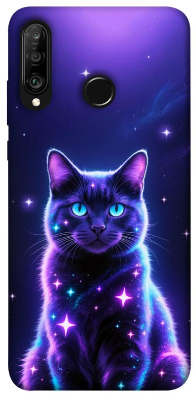 Чехол itsPrint Galaxy purple cat для Huawei P30 lite, котики, купить оптом с доставкой