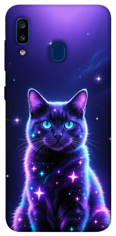 Чехол itsPrint Galaxy purple cat для Samsung Galaxy A20 / A30, животные, купить оптом с доставкой