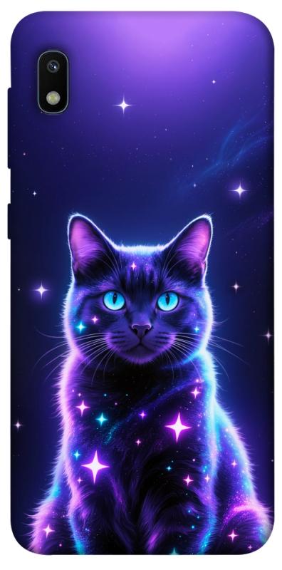 Чехол itsPrint Galaxy purple cat для Samsung Galaxy A10 (A105F), животные, купить оптом с доставкой
