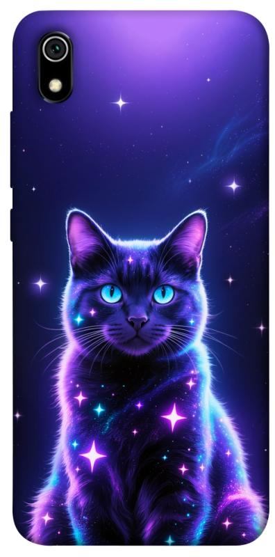 Чохол itsPrint Galaxy purple cat для Xiaomi Redmi 7A, тварини, купити оптом з доставкою
