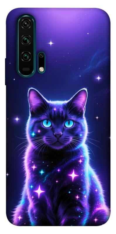 Чехол itsPrint Galaxy purple cat для Huawei Honor 20 Pro, котики, купить оптом с доставкой