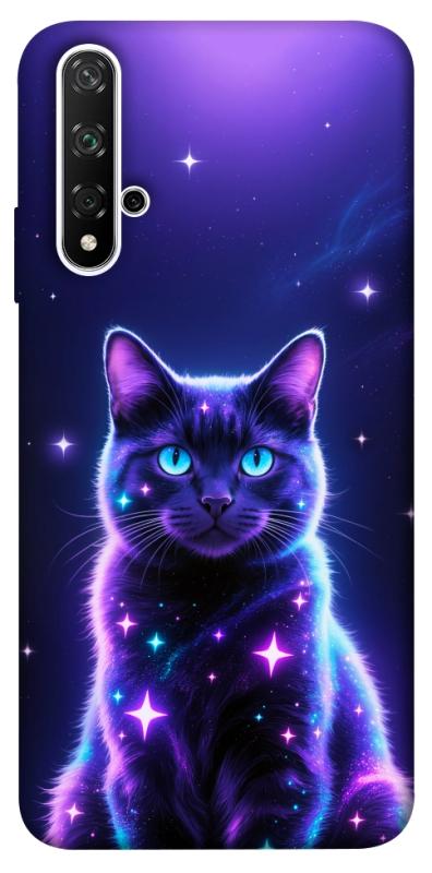 Чохол itsPrint Galaxy purple cat для Huawei Honor 20 / Nova 5T, котики, купити оптом з доставкою