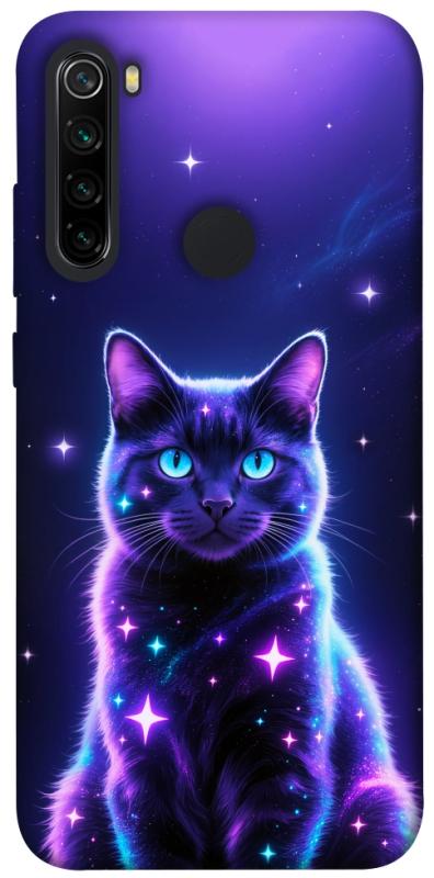 Чехол itsPrint Galaxy purple cat для Xiaomi Redmi Note 8, котики, купить оптом с доставкой