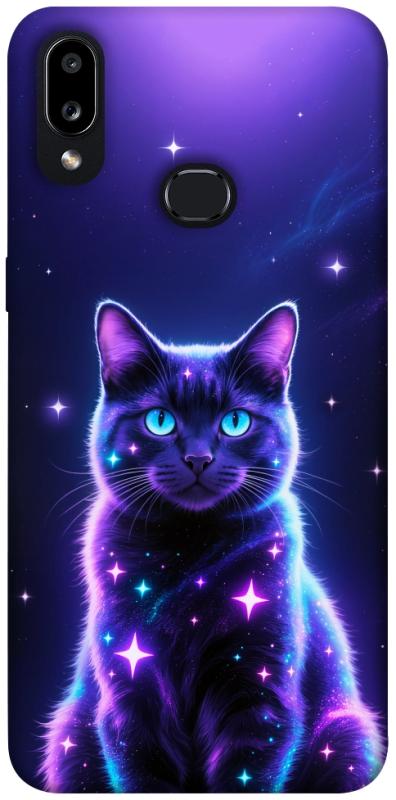 Чехол itsPrint Galaxy purple cat для Samsung Galaxy A10s, животные, купить оптом с доставкой