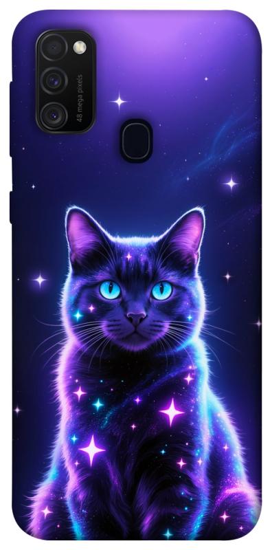 Чехол itsPrint Galaxy purple cat для Samsung Galaxy M30s / M21, котики, купить оптом с доставкой