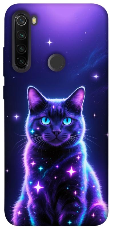 Чехол itsPrint Galaxy purple cat для Xiaomi Redmi Note 8T, котики, купить оптом с доставкой
