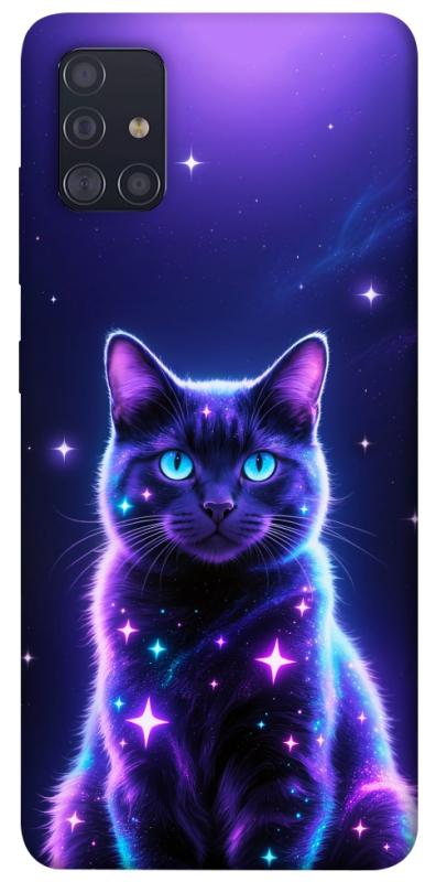 Чехол itsPrint Galaxy purple cat для Samsung Galaxy A51, животные, купить оптом с доставкой