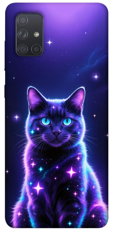 Чехол itsPrint Galaxy purple cat для Samsung Galaxy A71, котики, купить оптом с доставкой