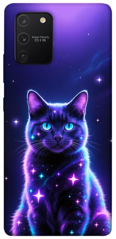 Чехол itsPrint Galaxy purple cat для Samsung Galaxy S10 Lite, животные, купить оптом с доставкой