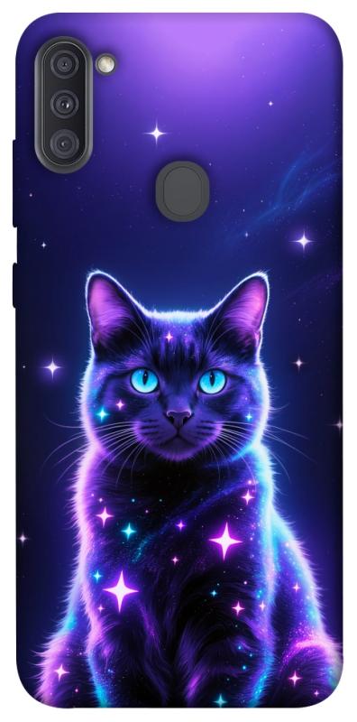 Чохол itsPrint Galaxy purple cat для Samsung Galaxy A11, котики, купити оптом з доставкою