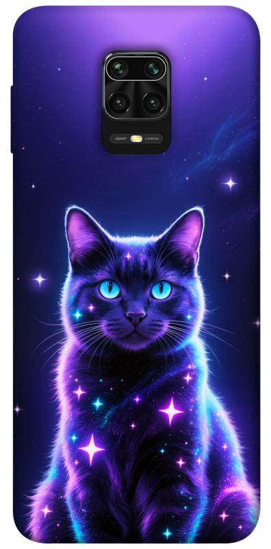 Чехол itsPrint Galaxy purple cat для Xiaomi Redmi Note 9s / Note 9 Pro / Note 9 Pro Max, животные, купить оптом с доставкой