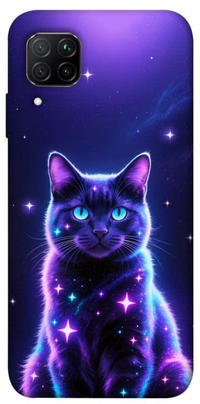Чехол itsPrint Galaxy purple cat для Huawei P40 Lite, животные, купить оптом с доставкой