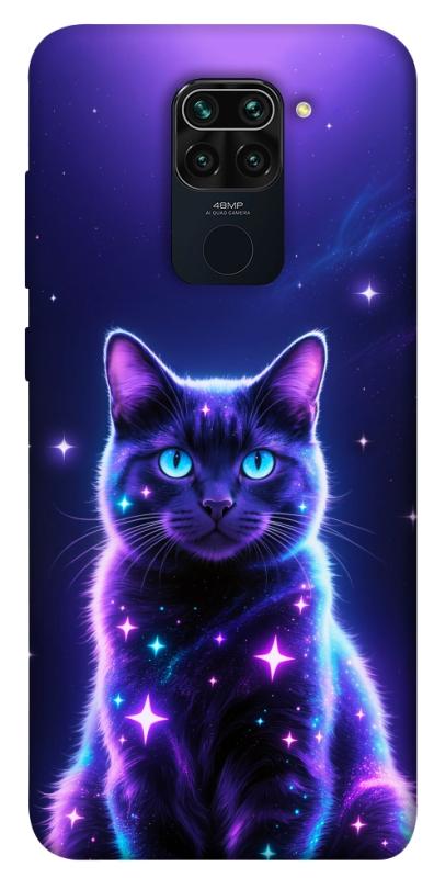 Чехол itsPrint Galaxy purple cat для Xiaomi Redmi Note 9 / Redmi 10X, животные, купить оптом с доставкой
