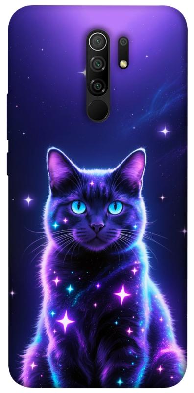 Чохол itsPrint Galaxy purple cat для Xiaomi Redmi 9, котики, купити оптом з доставкою
