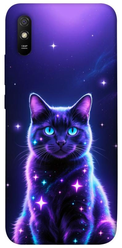 Чехол itsPrint Galaxy purple cat для Xiaomi Redmi 9A, котики, купить оптом с доставкой