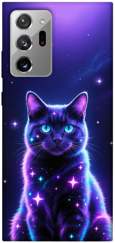 Чехол itsPrint Galaxy purple cat для Samsung Galaxy Note 20 Ultra, животные, купить оптом с доставкой