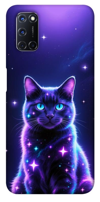 Чехол itsPrint Galaxy purple cat для Oppo A52 / A72 / A92, котики, купить оптом с доставкой