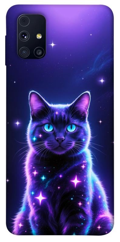 Чехол itsPrint Galaxy purple cat для Samsung Galaxy M31s, животные, купить оптом с доставкой