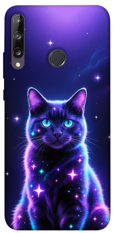 Чохол itsPrint Galaxy purple cat для Huawei P40 Lite E / Y7p (2020), котики, купити оптом з доставкою