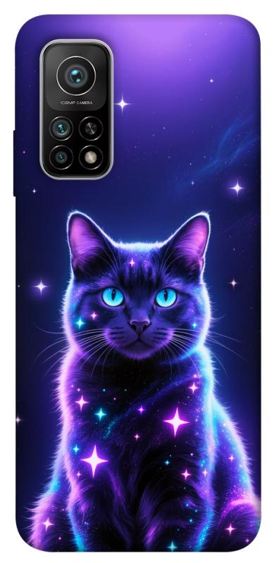 Чехол itsPrint Galaxy purple cat для Xiaomi Mi 10T, котики, купить оптом с доставкой
