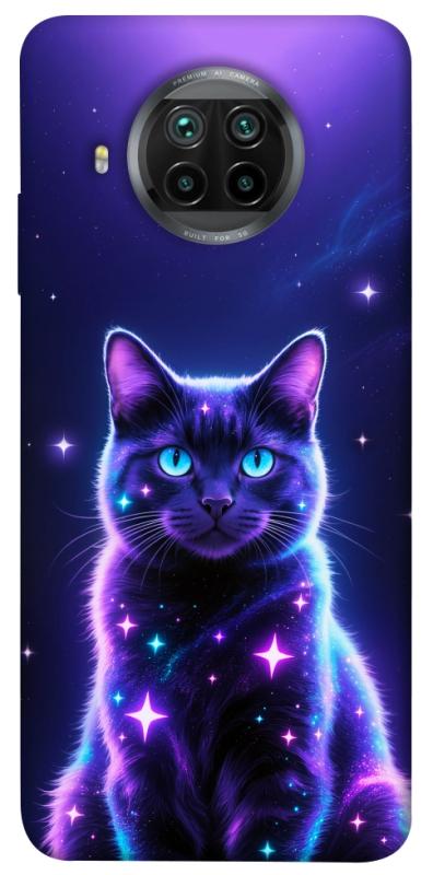 Чехол itsPrint Galaxy purple cat для Xiaomi Mi 10T Lite / Redmi Note 9 Pro 5G, животные, купить оптом с доставкой