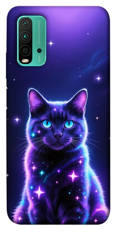 Чехол itsPrint Galaxy purple cat для Xiaomi Redmi Note 9 4G / Redmi 9 Power / Redmi 9T, котики, купить оптом с доставкой