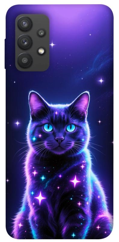 Чехол itsPrint Galaxy purple cat для Samsung Galaxy A32 (A325F) 4G, животные, купить оптом с доставкой