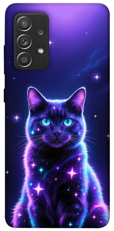 Чохол itsPrint Galaxy purple cat для Samsung Galaxy A52 4G / A52 5G, тварини, купити оптом з доставкою