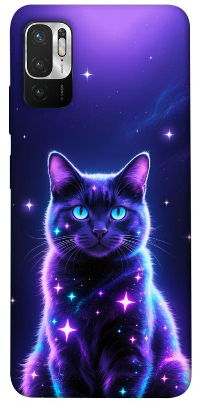 Чохол itsPrint Galaxy purple cat для Xiaomi Redmi Note 10 5G, котики, купити оптом з доставкою