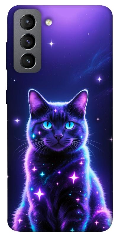 Чехол itsPrint Galaxy purple cat для Samsung Galaxy S21 FE, котики, купить оптом с доставкой