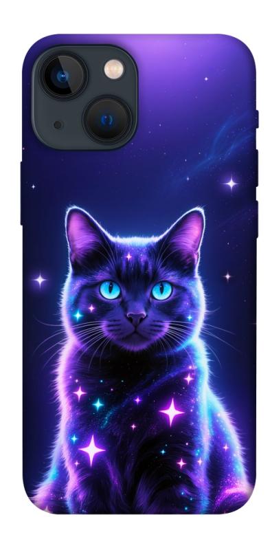 Чехол itsPrint Galaxy purple cat для Apple iPhone 13 mini (5.4"), котики, купить оптом с доставкой
