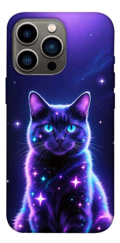 Чехол itsPrint Galaxy purple cat для Apple iPhone 13 Pro (6.1"), животные, купить оптом с доставкой