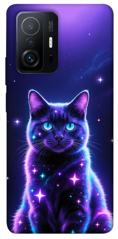 Чохол itsPrint Galaxy purple cat для Xiaomi 11T / 11T Pro, котики, купити оптом з доставкою