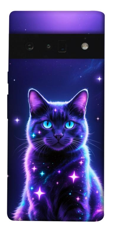 Чехол itsPrint Galaxy purple cat для Google Pixel 6 Pro, животные, купить оптом с доставкой