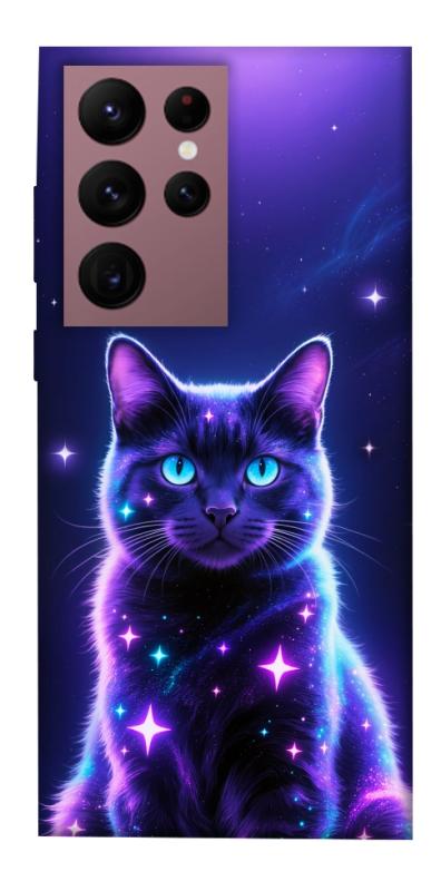 Чехол itsPrint Galaxy purple cat для Samsung Galaxy S22 Ultra, котики, купить оптом с доставкой