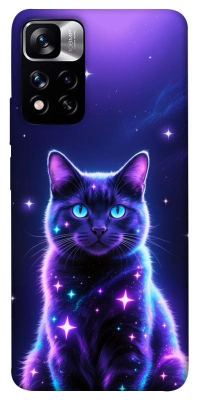 Чехол itsPrint Galaxy purple cat для Xiaomi Poco M4 Pro 5G, котики, купить оптом с доставкой