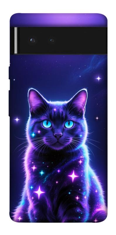 Чехол itsPrint Galaxy purple cat для Google Pixel 6, котики, купить оптом с доставкой