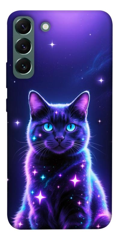 Чехол itsPrint Galaxy purple cat для Samsung Galaxy S22+, животные, купить оптом с доставкой