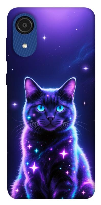 Чехол itsPrint Galaxy purple cat для Samsung Galaxy A03 Core, котики, купить оптом с доставкой