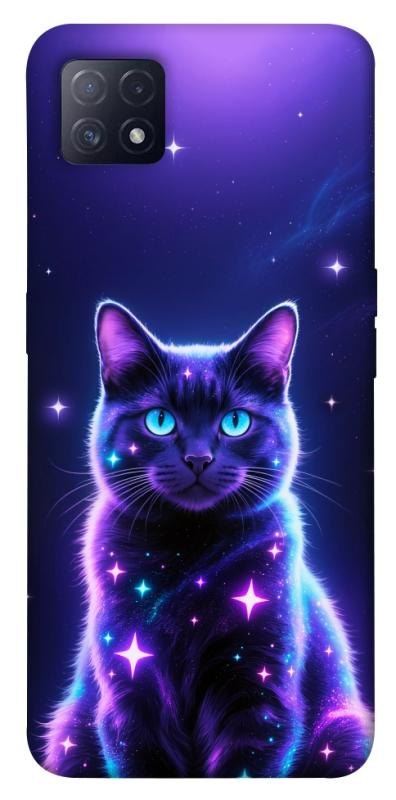 Чохол itsPrint Galaxy purple cat для Oppo A72 5G / A73 5G, котики, купити оптом з доставкою