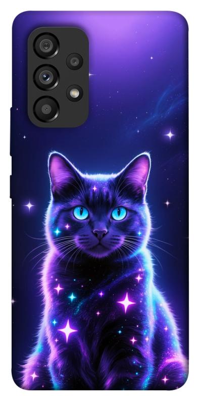 Чехол itsPrint Galaxy purple cat для Samsung Galaxy A53 5G, животные, купить оптом с доставкой