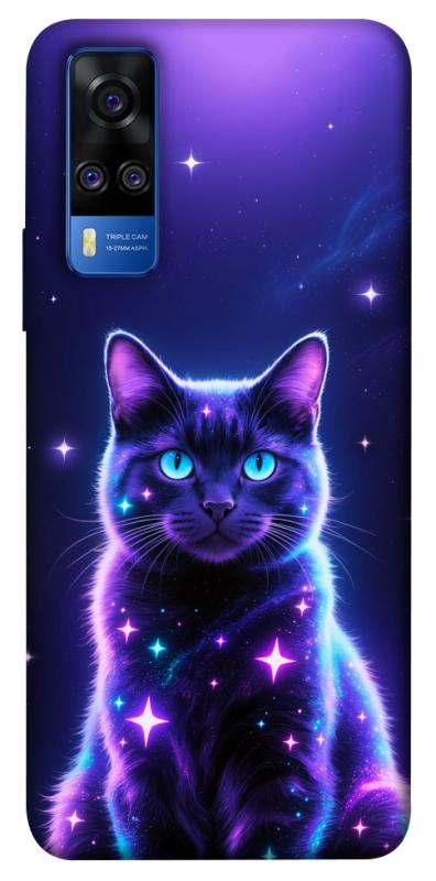 Чехол itsPrint Galaxy purple cat для Vivo Y51a, котики, купить оптом с доставкой