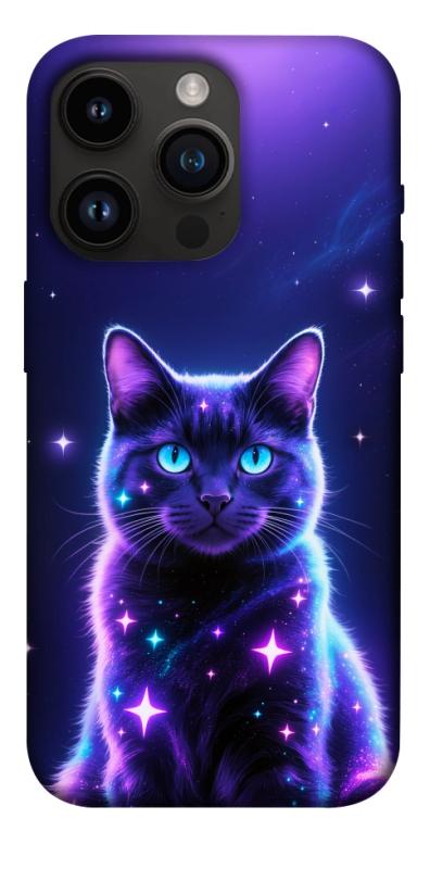 Чехол itsPrint Galaxy purple cat для Apple iPhone 14 Pro (6.1"), животные, купить оптом с доставкой