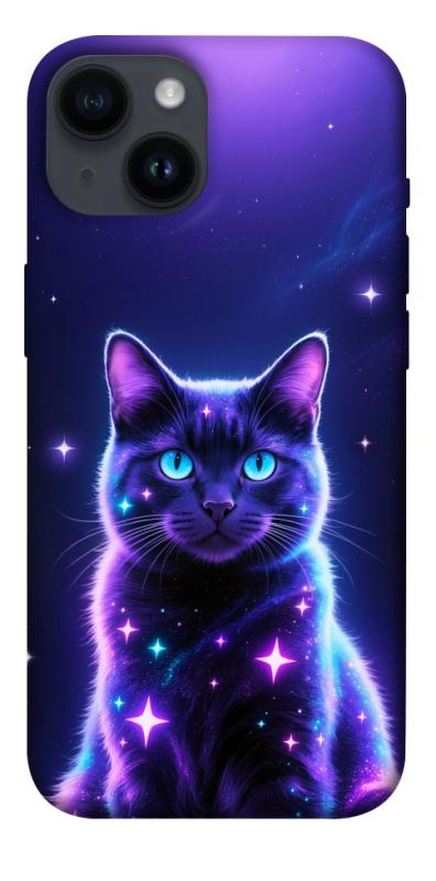 Чехол itsPrint Galaxy purple cat для Apple iPhone 14 (6.1"), животные, купить оптом с доставкой