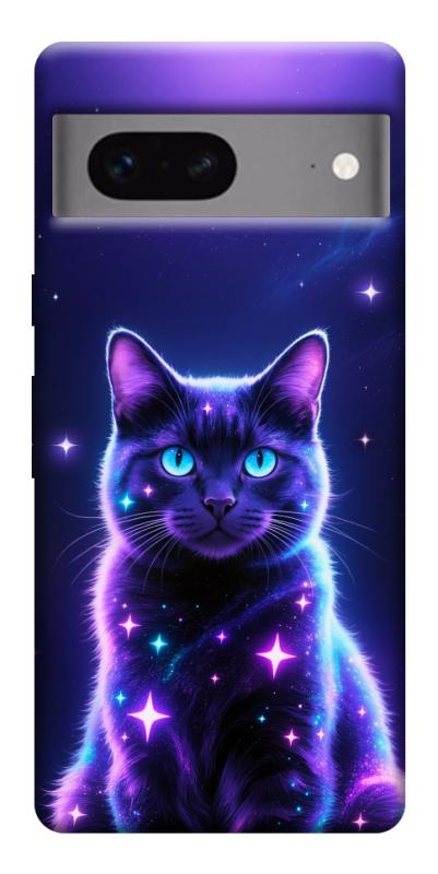 Чехол itsPrint Galaxy purple cat для Google Pixel 7, котики, купить оптом с доставкой