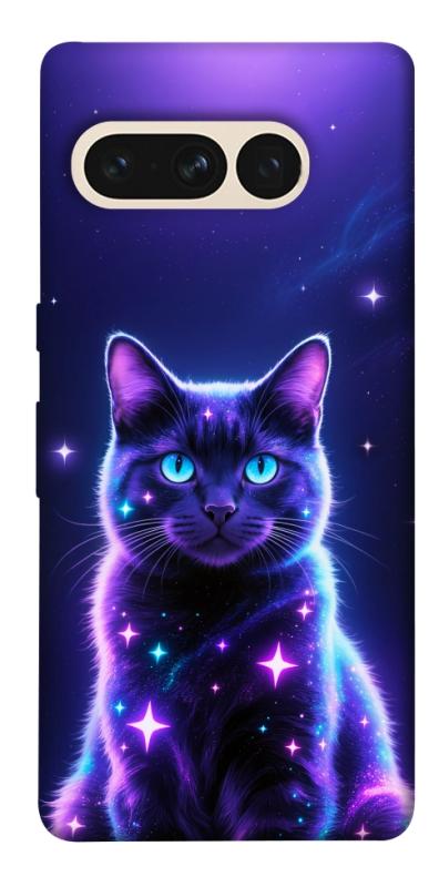 Чехол itsPrint Galaxy purple cat для Google Pixel 7 Pro, котики, купить оптом с доставкой