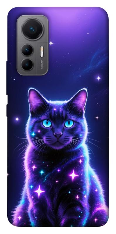 Чехол itsPrint Galaxy purple cat для Xiaomi 12 Lite, животные, купить оптом с доставкой