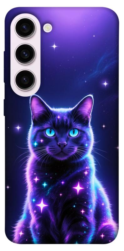 Чехол itsPrint Galaxy purple cat для Samsung Galaxy S23+, животные, купить оптом с доставкой