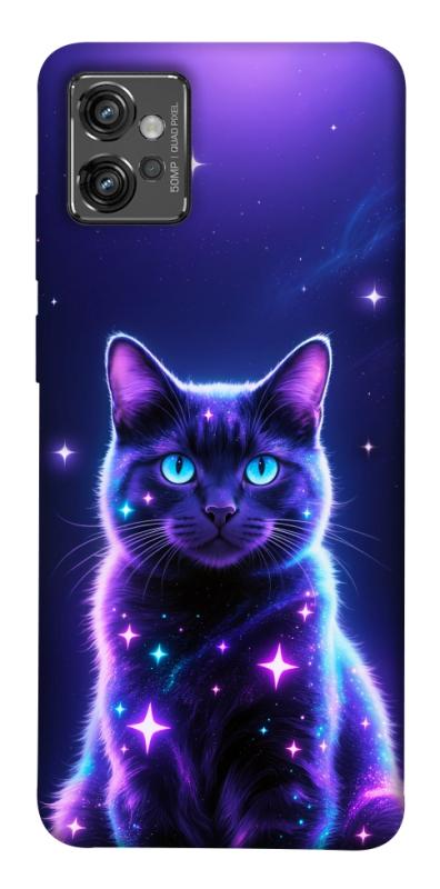Чохол itsPrint Galaxy purple cat для Motorola Moto G32, котики, купити оптом з доставкою