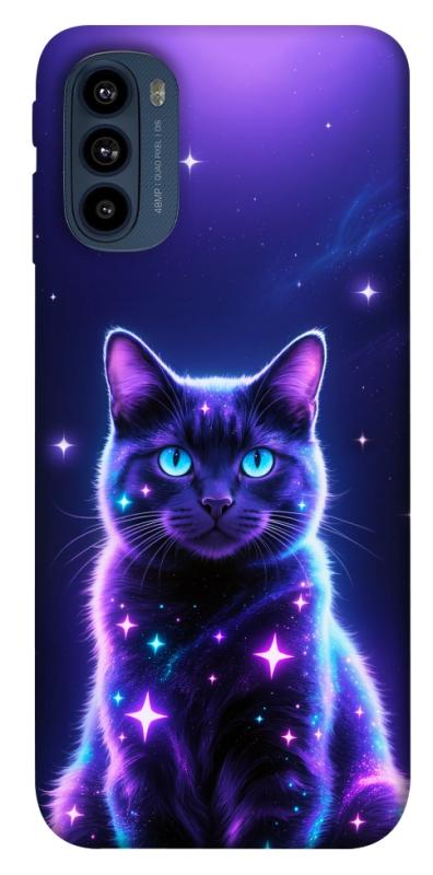 Чехол itsPrint Galaxy purple cat для Motorola Moto G41, котики, купить оптом с доставкой